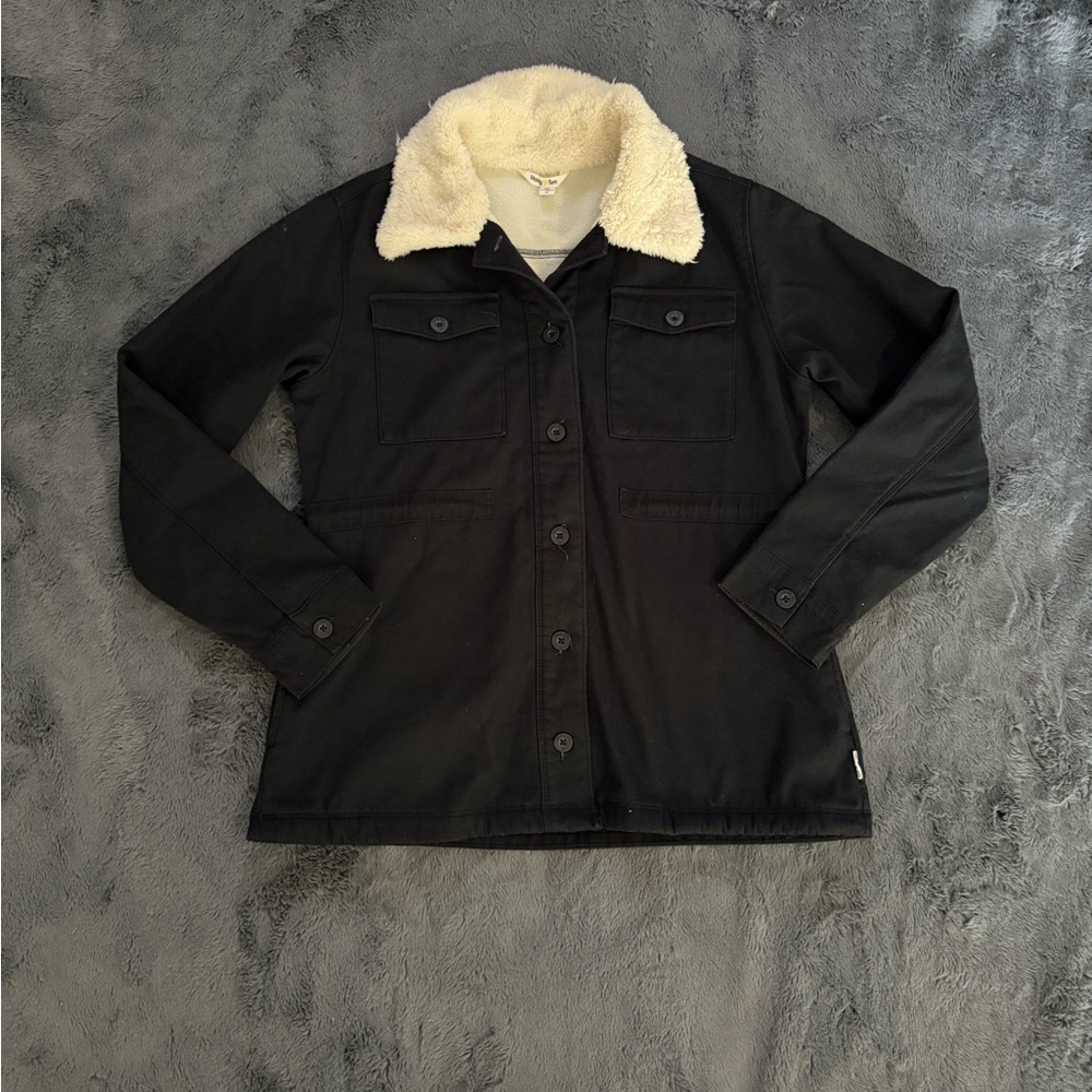Warm Sherpa collared jacket
